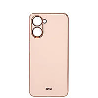 Чехол 6D Plating для Realme C33 Pink