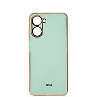 Чехол 6D Plating для Realme C33 Mint Green