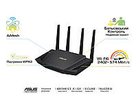 ASUS Маршрутизатор ASUS RT-AX58U AX3000 4xGE LAN 1xGE WAN 1xUSB3.1 WiFi6 WPA3 AIMESH MU-MIMO OFDMA  Baumar -
