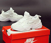 Женские кроссовки Nike M2K Tekno (белые) спортивные повседневные весенне-осенние кроссы К14186 38