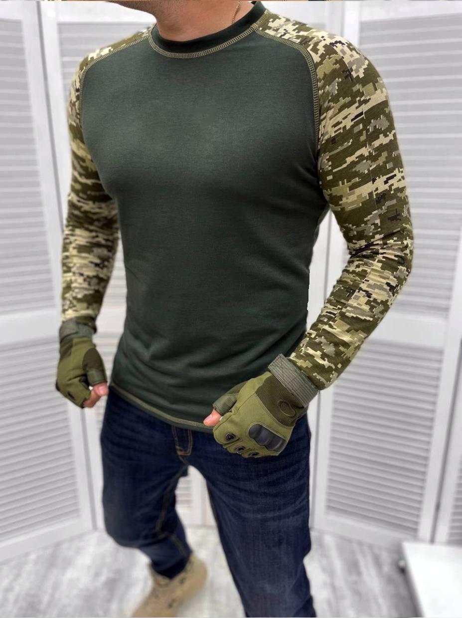 Військова футболка з подовженим рукавом