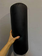 Валик для косметологічної кушетки, масажного столу з еко-шкіри чорний, фото 4