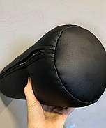 Валик для косметологічної кушетки, масажного столу з еко-шкіри чорний, фото 5