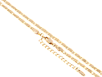 Цепочка Xuping Позолота 18K "Плетение Фантазийное" длина с доп.цепочкой 45-50см х 3.5мм