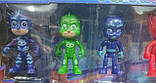 Игровой набор фигурок герои в масках PJ Masks  4 шт 8 см + 3 машинки Catboy, Owlette, Gekko, night ninja, фото 5
