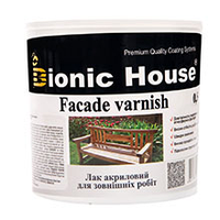 Facade vasnish 10л - Водный лак для дерева для наружных работ