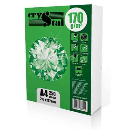 Папір щільний А4 170г/м2 250 листів CRYSTAL Картон / Ватман для принтера