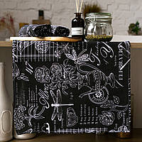 Рушник лляний "Версаль чорний"