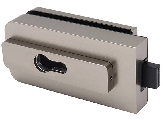 Замок для скла Wala ZAM SM1OZ1 під 2-сторонній циліндр неірж. сталь (Польща)