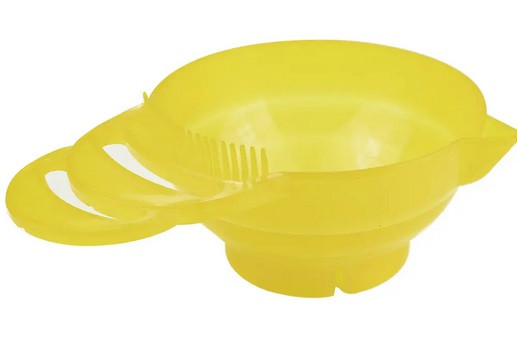 Миска для фарбування волосся кругла з зубцями  YB-020C, фото 1