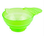 Миска для фарбування волосся кругла з зубцями  YB-020C, фото 2