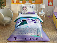 Комплект постельного белья детского полуторного для девочки "Холодное Сердце" 160x220