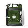 Каністра-бар на 10л. з принтом оригінальний подарунок чоловікові "Skoda" Чорний, фото 5