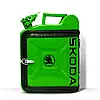 Каністра-бар на 10л. з принтом оригінальний подарунок чоловікові "Skoda" Чорний, фото 6