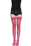 Панчохи малинові мереживні, фото 2