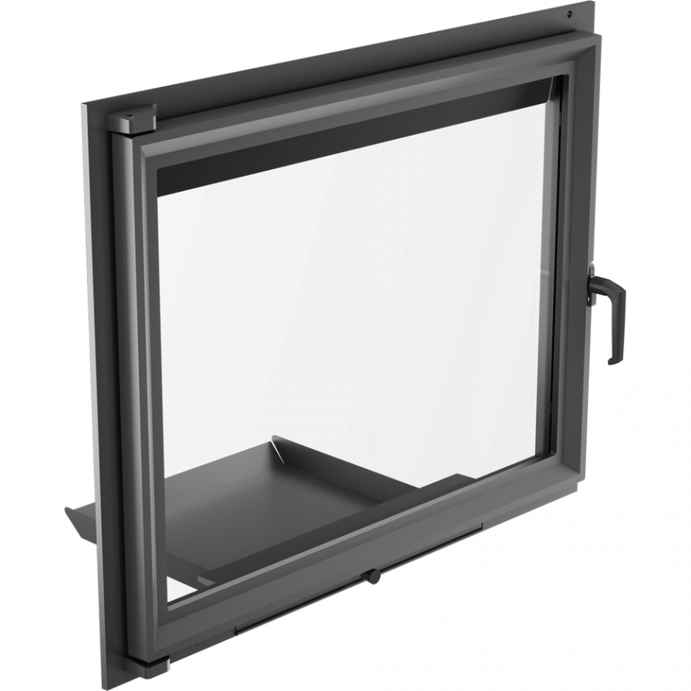 Камінні дверцята AMELIA  750/607мм (пряме скло), фото 1