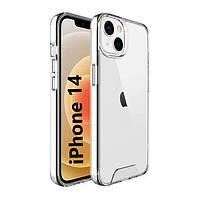 Чехол накладка Space Collection для Apple iPhone 14 Transparent прозрачный