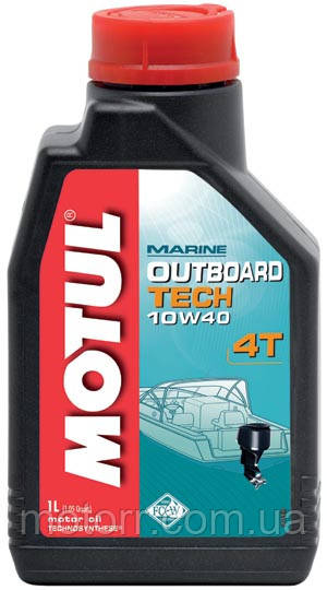 Масло для підвісних лодкових двигунів Motul OUTBOARD TECH 4T SAE 10W40 (1L) - фото 3 - id-p1818466642