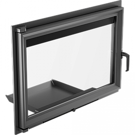 Дверцята чавунні Kratki Oliwia 738х515мм (пряме скло)