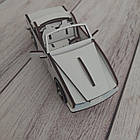 Дерев'яна збірна машинка для ляльок LOL, ляльковий кабріолет 3д-конструктор з хдф для дітей, фото 5