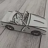 Дерев'яна збірна машинка для ляльок LOL, ляльковий кабріолет 3д-конструктор з хдф для дітей