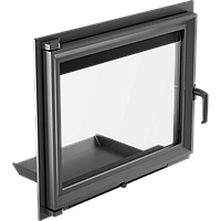 Дверцята чавунні Kratki Maja 600х490мм (пряме скло)