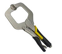 Кліщі затискні C-type 280 мм двокомпонентні ручки СТАЛЬ 41122