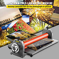 Cold Laminator 750 мм ручной складной рулонный ламинатор фотопленки из толстого черного металла с