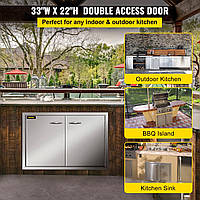 Дверцы для барбекю 84 x 56 см, дверцы шкафа, дверца для камина с двойными дверями, дверца для чистки из