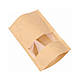 Крафт пакет Дой-пак з віконцем 180 × 280 (дно 45+45) з замком Zip, фото 9