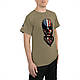 Футболка чоловіча з черепом  прапор  США  - US Flag Bearded Skull T-Shirt  Rothco США, фото 4