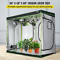 97" x 48" x 80" Гидропонная майларовая светоотражающая палатка для выращивания со смотровыми окнами и