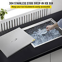 Ice Bucket Cool Box 304 Коробка для напитков из нержавеющей стали 50 QT Wine Cooler Freezer