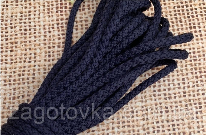 Купить Полиэфирный шнур со статическим сердечником 5,5мм, Тёмно-синий ...