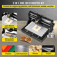 2500 мВт CNC 3018 DIY Гравировальный станок Pro 300x180x45 мм Гравировальный станок 3-осевой