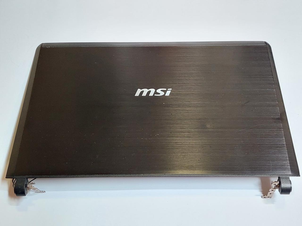 Б/В Корпус кришка матриці екрану + петлі до ноутбука MSI X460