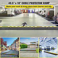 Extreme Rubber Cable Protector Ramp 2 Channel Heavy Duty 66 000lb Грузоподъемность Кабельный шнур Крышка