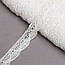 Бавовняне мереживо білого кольору шириною 2 см, метражем, фото 4