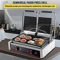 Электрический контактный гриль 3600 Вт Panini Toaster Sandwich Grill 2 поверхности нагрева 50-300