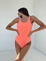 Жіночий стильний Цільний купальник, Пляжний модний з Пуш ап оранжевий Купальник, Трендовий купальник