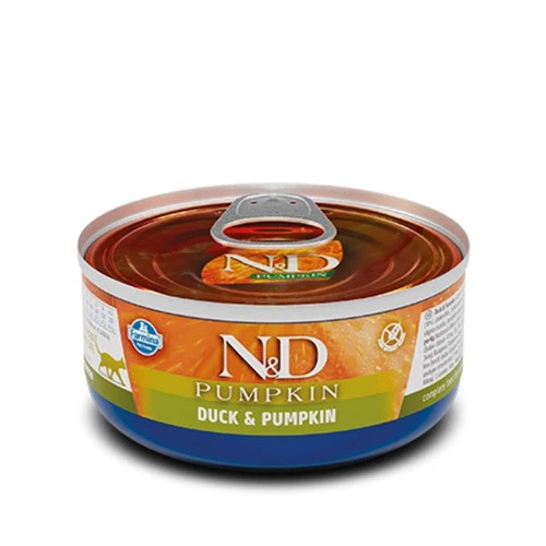 Farmina N&D Grain Pumpkin Duck Adult Cat - Беззерновий консервований корм з гарбузом і качкою - 70 гр