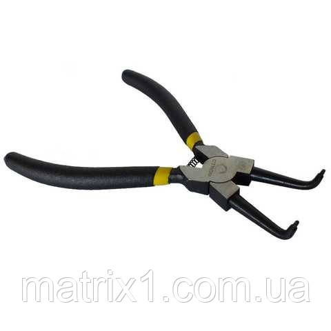 Знімач, 180 мм, для внутрішніх стопорних кілець, вигнуті губки (стиснення) СТАЛЬ 41049, фото 1