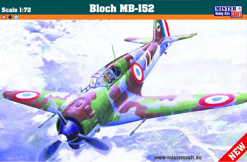 Bloch MB-152. Збірна модель літака у масштабі 1/72. MISTER CRAFT D-219