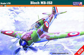 Bloch MB-152. Збірна модель літака у масштабі 1/72. MISTER CRAFT D-219, фото 1