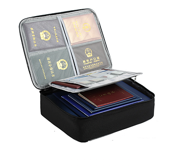 Папка дорожня  для документів А4 / Великий сімейний органайзер для документів / Сумка-органайзер для паспортів