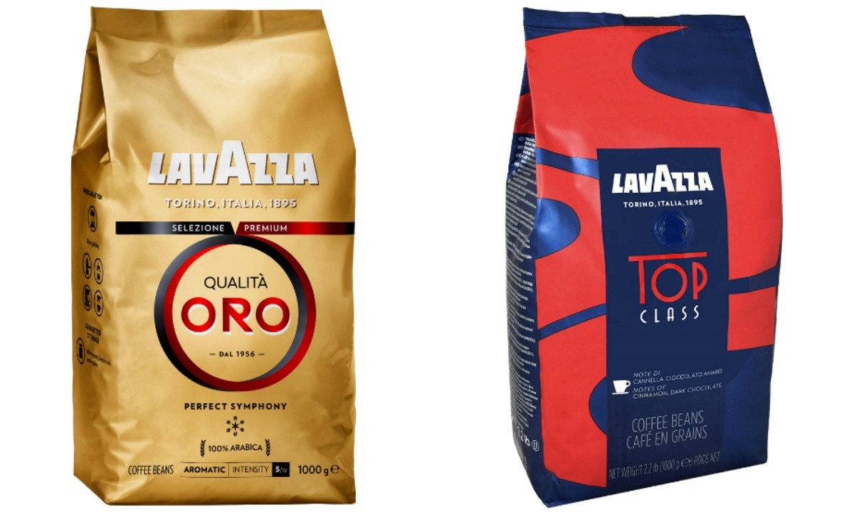 Кава в зернах набір Lavazza (2х) Лаваца: Lavazza Oro + Top Class зернова кава Лаваца, фото 1