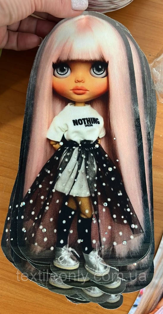 Нашивка Лялька ~ Doll 105х230 мм