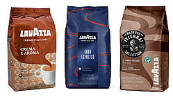 Кавовий набір Lavazza (3х): Lavazza Tierra Selection + Crema e Aroma (коричнева пачка) + Gran Espresso