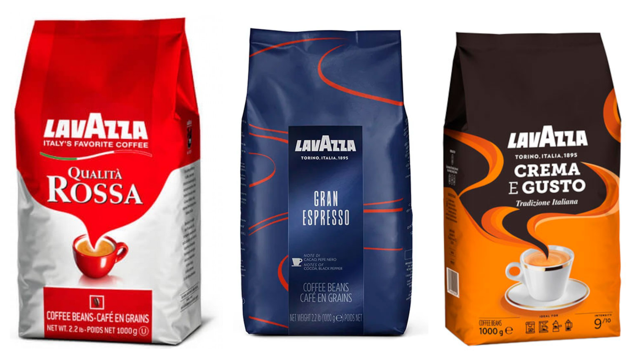 Кавовий набір Лаваца Lavazza (3х): Lavazza Gran Espresso + Lavazza Crema e Gusto + LavAzza Qualita Rossa, фото 1