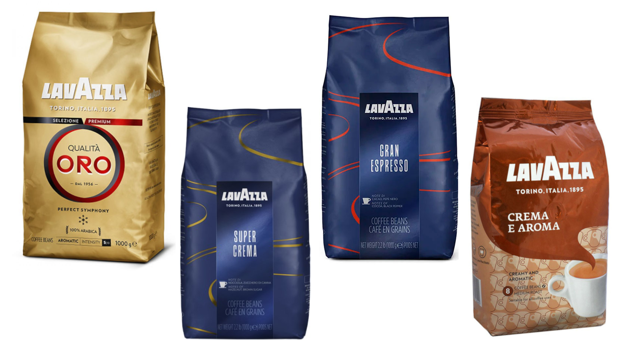 Кавовий набір зернова кава Lavazza (4х) Лаваца кава в зернах, фото 1